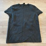 Akris  Women’s Brown Short Sleeve Crew Neck Cashmere Silk Knit Top Size 8 Photo 0