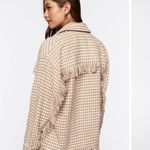 Forever 21 HOUNDSTOOTH TASSEL-TRIM JACKET Photo 1