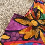 BOOM Multi Color Hippie Slouchy Sleeveless Short Romper w Pockets Size M Orange Size M Photo 3