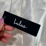 Lulus  Bubbly Charm NWT size‎ Medium White Taffeta Tiered Ruffled Mini Dress Photo 7