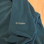 Columbia Fleece Quarter Zip Pullover Jacket Top Women’s Size Large Teal Blue Photo 8
