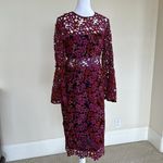 Shoshanna  Dyer Dress in Fuchsia Multi Size 6 Photo 4