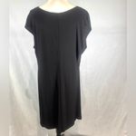 Tiana B  black cowl neck ruched sides black dress size XL petite Photo 4