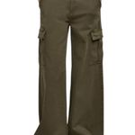 Women's Love On Fire Cargo Pants Size S Green Photo 1