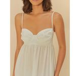 Farm Rio NWOT  Linen Blend White Sleeveless Maxi Dress Size L Photo 2