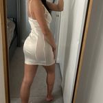 She's So Irresistible NEW Sexy Satin Cream Lingerie Dress Sz S Photo 6