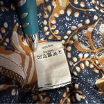 Madewell  Silk Cold Shoulder Tie Tassel Straps Sea Floral Crop Top size Large Photo 11