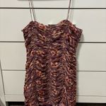 ZARA  Blogger’s Favorite Chiffon Ruched Cutout Strappy Draped Mini Dress Photo 3