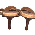 Schutz  Natalie Brown Leather Medallion Sandals Heels Photo 4