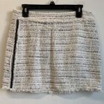 ZARA  Basic Women’s Mini Skirt Tweed White/ Black Size Large EUC Photo 0