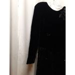 Alfred Angelo  Black Elegant Vintage Sequins, Long Sleeve Dress 9/10 Photo 2