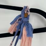 Maaji  Women's Floral Tassel Shoulder Tie Smocked Bodice Tiered Mini Dress Size L Photo 6