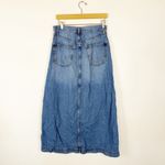 Gap  UltraSoft Denim Maxi Skirt in Light Blue Indigo Photo 4