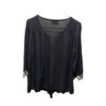 Anthropologie SOLITO size M embroidered beaded Viscose tassel peasant top . Photo 1