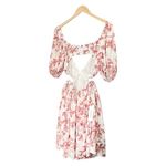 Bardot NWT Dress Eden Floral Minidress Red & White Print Women’s Size Medium NEW Photo 8