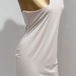 BASIC BXXCH Women's Light Cream Asymmetrical Neck Bodycon Mini Dress Size L Size L Photo 2