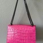 Vera Pelle Marina Galanti Leather Metal Chain Crossbody Bag Italy Photo 3