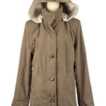 Studio Works Studio‎ Works Womens Hooded Rain Coat Jacket Lightweight Brown Medium Photo 0