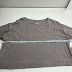 Bryn Walker  Top Womens Medium Button Back Long‎ Sleeve Boxy Soft Brown Grey Gray Photo 5