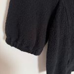 Madewell  Texture & Thread Black 100% Cotton Short Sleeve Wrap Top XS Photo 6