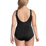 Lands' End Plus Slender Tummy Control Wrap Swimsuit Plus Size 18 EUC 0389 Photo 2