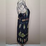 FRANCESCA CARETTI leaf print lace dress SZ Photo 5