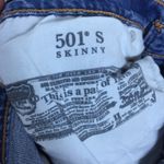 Levi's Levi’s 501 Skinny Distressed High Rise Button Fly Jeans Size 29 Denim Photo 4