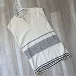 Rag and Bone Dress elsa tunic shift leather trim Cream (xsmall) minimalist coastal Photo 8