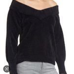 Chelsea28 NWOT Chelsea 28 Black Open Neckline Cozy Sweater Photo 0