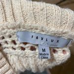 FAVLUX Cream Colored Cropped Sweater Photo 2