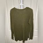Madewell  XS‎ Olive Green Knit Sweater Pocket Pullover Casual Everyday Photo 2