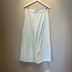 SheIn Women’s Cream Colored Linen-look wide leg Cotton Pants, Size Large Photo 1