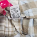 Rue 21  Womens M Tan Blue White Plaid Schoolgirl A-Line Pleated Skirt NWT Photo 6