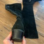 Schutz  Over The Knee Suede Black Boots Size 37 7 Photo 2