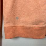 Lululemon Women's Orange Peach Stress Less Hoodie Cowl Neck Size 4 Photo 3