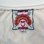 Johnny Was NWOT  Short Sleeve Cream Cotton Embroidered Tee Top T-Shirt Size S Photo 9