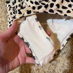 Aerie Textured Spotted Neutral Wrap Tie One Piece Full Coverage Swimsuit Photo 4