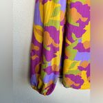 Fantastic Fawn Anthropologie  Allure Ruffle Neck Abstract  Floral Blouse M Photo 6