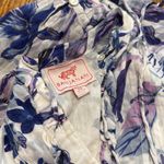 Banjanan Brenda Blue Pintuck Long Floral Dress tiered jubilee XS women's Photo 3