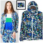 Tory Burch NWOT  Sport S Royale Camo Floral‎ Packable Full Zip Jacket Athleisure Photo 1