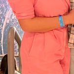 Denim Romper Shorts Pink Photo 1