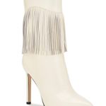 Nine West NWT Fringe Ankle Boots in Cream Photo 0