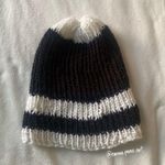black and white ribbed fisherman beanie hat Photo 6