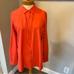 REI Orange Sahara Hiking Long Sleeve Button Down Top Women’s Size XL Photo 1