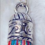NEW! BOHO Silver & Rainbow Fringe Tassel Earrings Red Photo 6