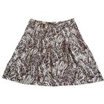 Merona Pleated Printed A-line Silk Skirt Women’s Size 14 Photo 0