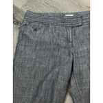 Cato  Gray Chambray Capri Pants With Textured Weave, Clasp Front, Pockets, 20W Photo 1