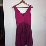 Moulinette Soeurs Anthropologie Carmindy Dress Pink Burgundy Lace Photo 7