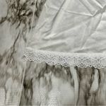 Whimsigoth Fairycore Vintage White Lace Trim Slip Skirt Women Sz XL Made In USA Photo 4