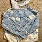 American Eagle AE Cropped Denim Hooded Shacket Photo 9